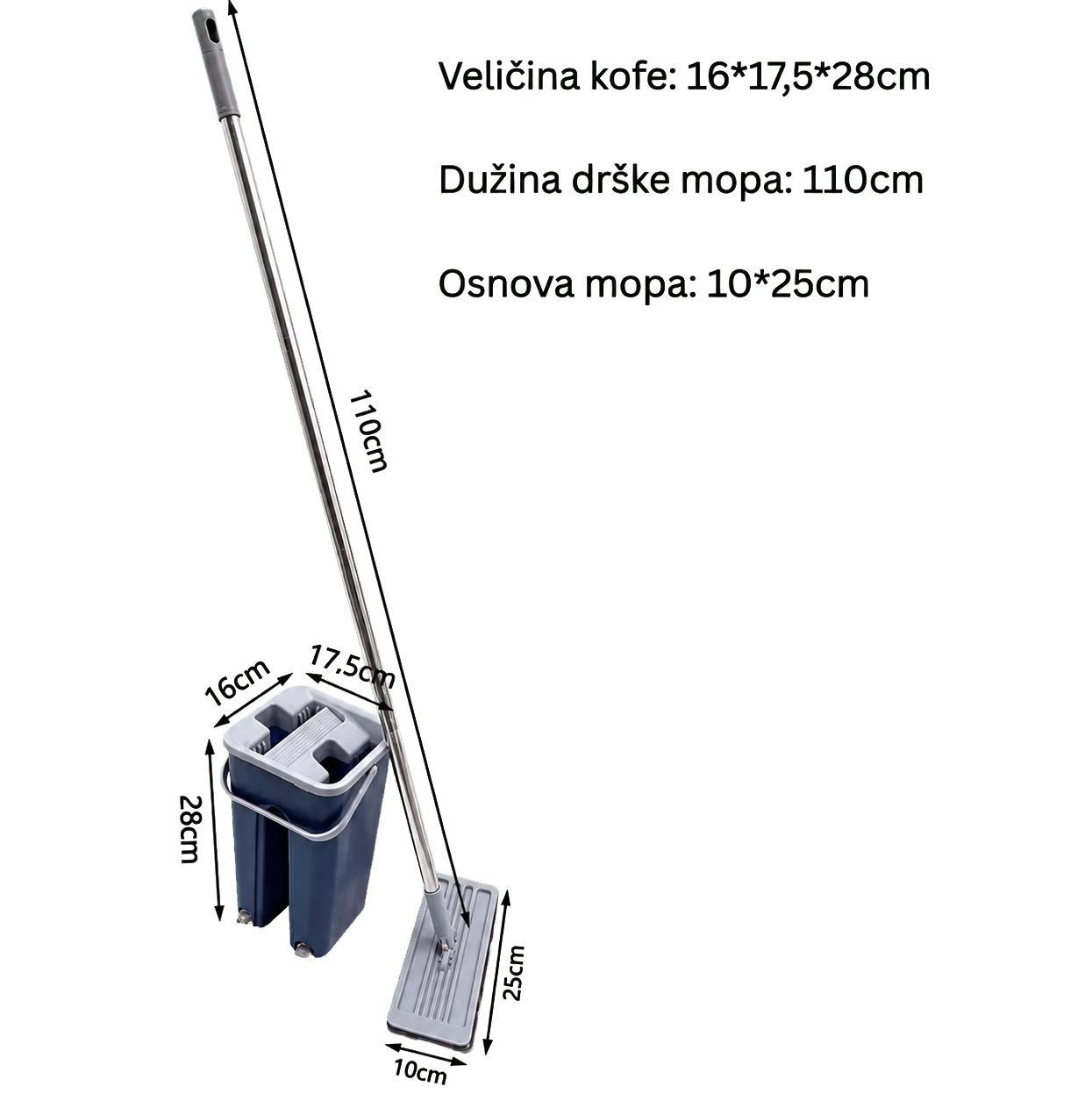 Set za čišćenje FLEXI MOP PRO
