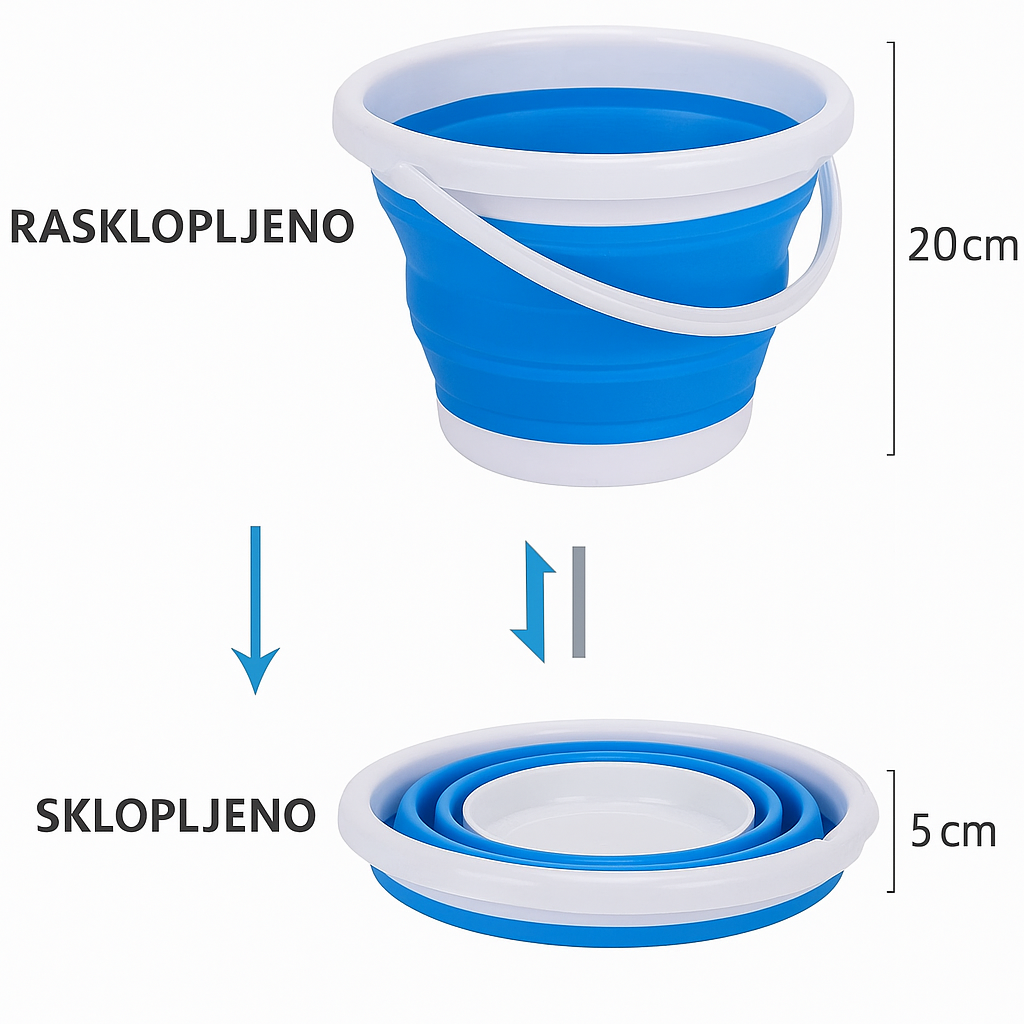 Fleksibilna, sklopiva kofa FLEXI BUCKET