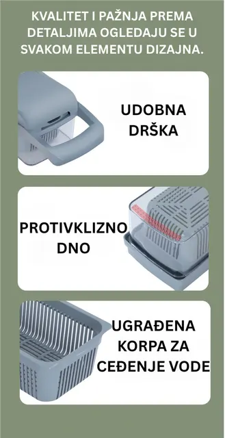 Super secko za povrće sa praktičnim posudama sa 15 nastavaka FRESH CUT