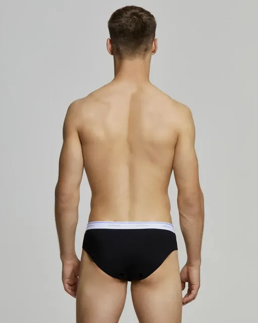 Muške pamučne slip gaće TOMMY , crne, veličina XL, 2 kom