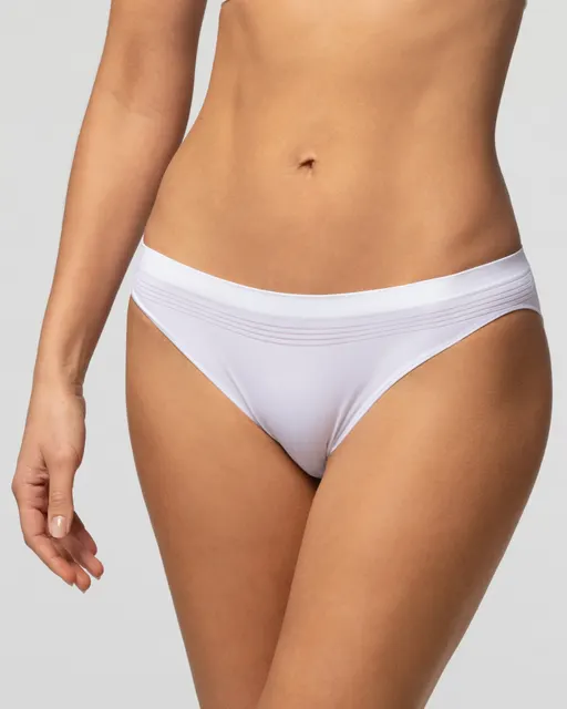 Ženske slip gaće SEAMLESS, bele, L/XL