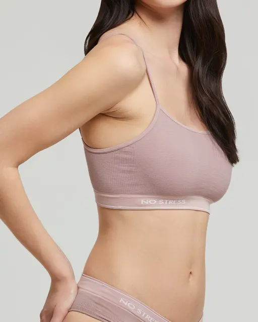 Ženski grudnjak COTTON, bež, M, bešavni