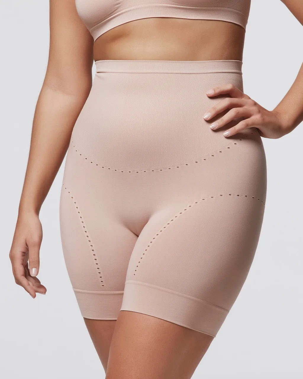 POMPEA Ženski steznik COMFORT SIZE, bež, XXL