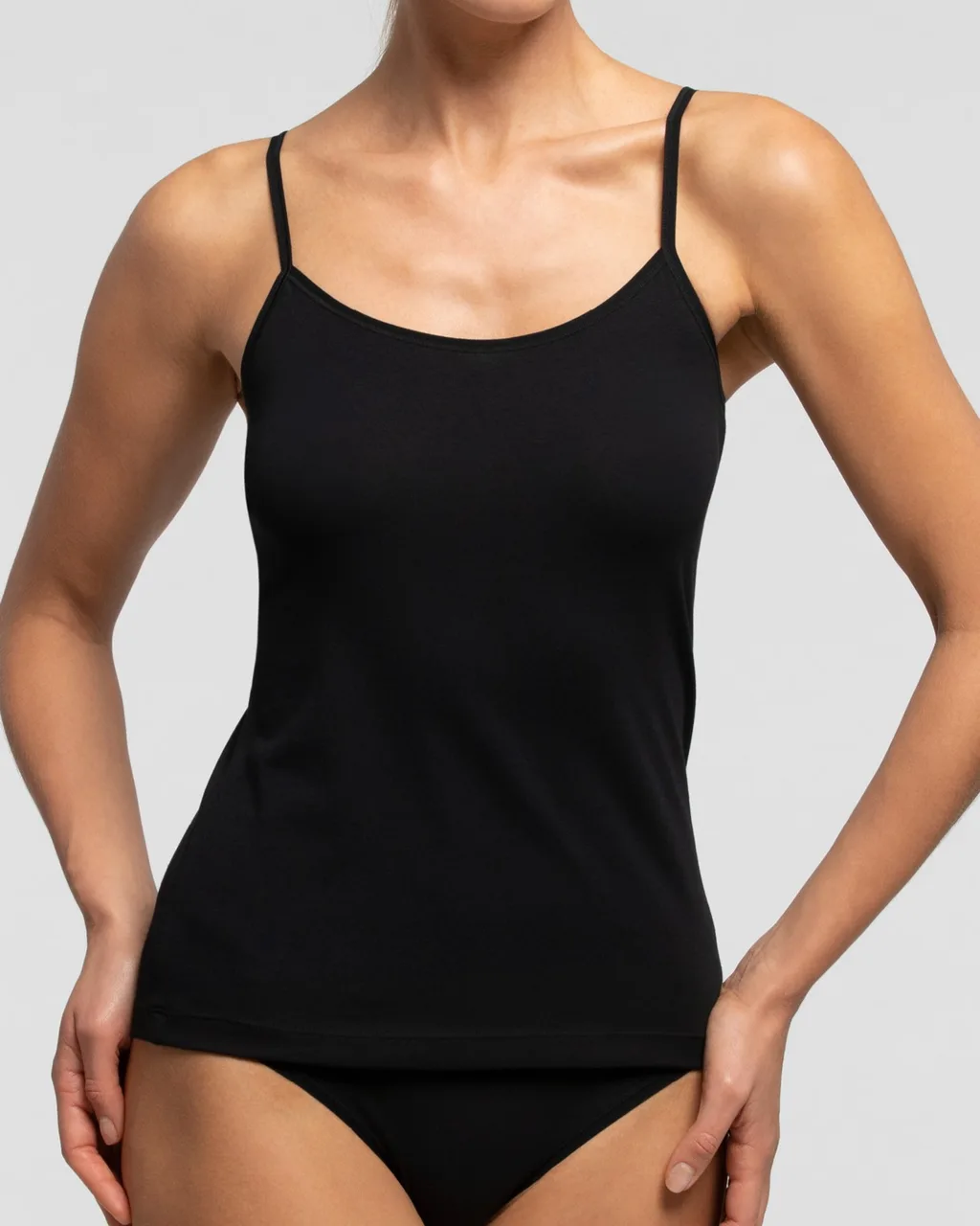 Ženska majica COTTON, crna, XL